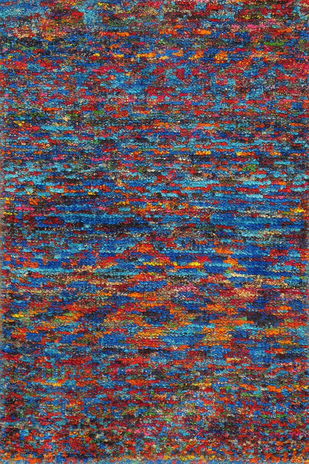 SM1013S-202 - Sari Silk Hand Woven Modern Rug