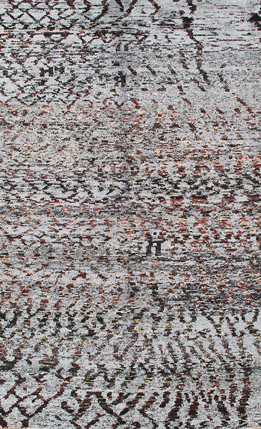 SM1019-D-N010 - Sari Silk Hand Woven Modern Rug