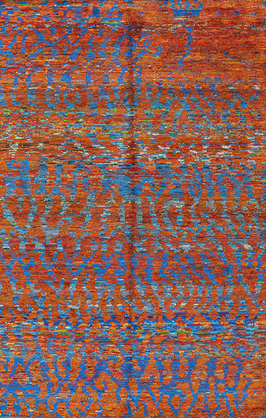 SM1020-VIS4 - Sari Silk Hand Woven Modern Rug