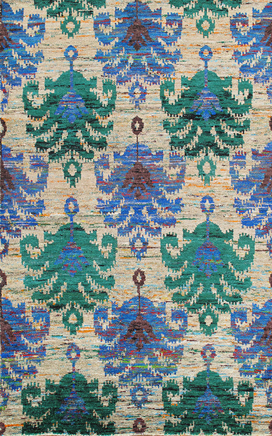 SM1023-D-N002 - Sari Silk Hand Woven Modern Rug