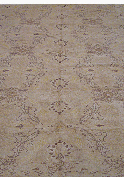 U-1581 - Vintage Subdued Turkish Oushak Rug