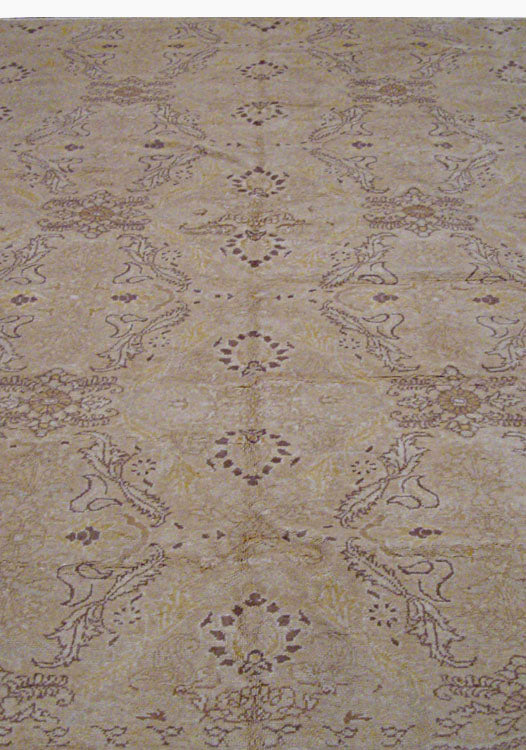 U-1581 - Vintage Subdued Turkish Oushak Rug