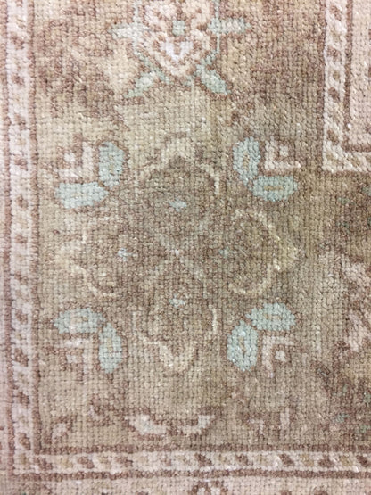 U-1638 - Antique Subdued Turkish Oushak Rug