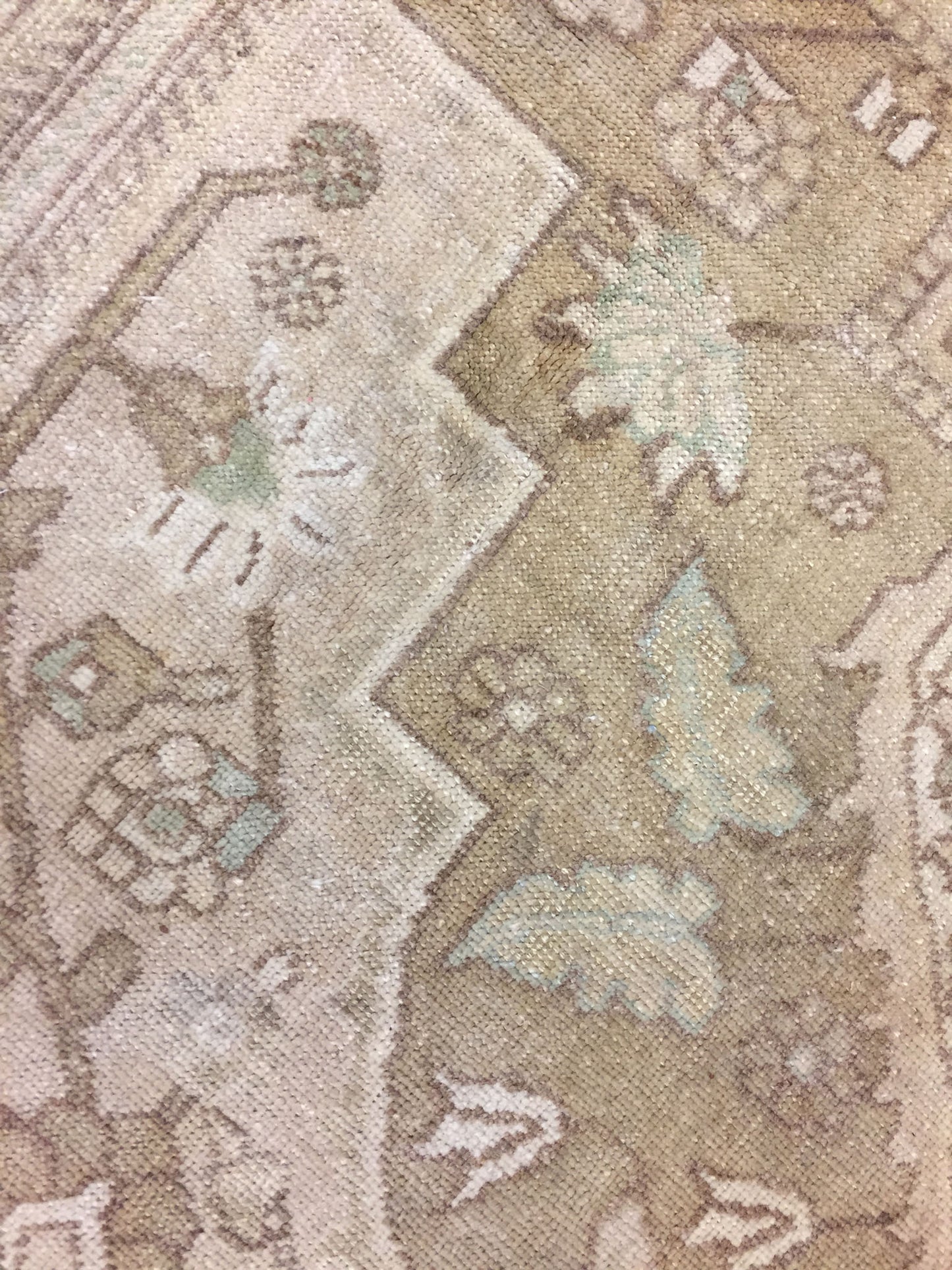 U-1638 - Antique Subdued Turkish Oushak Rug