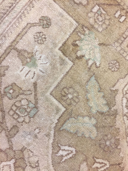U-1638 - Antique Subdued Turkish Oushak Rug