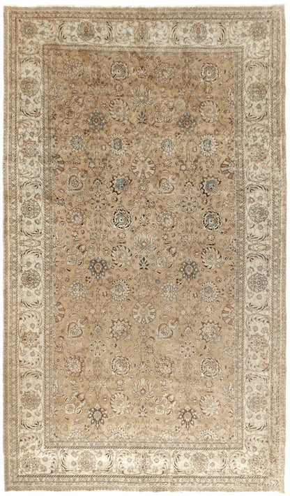 U-1654 - Antique Subdued Persian Tabriz Rug
