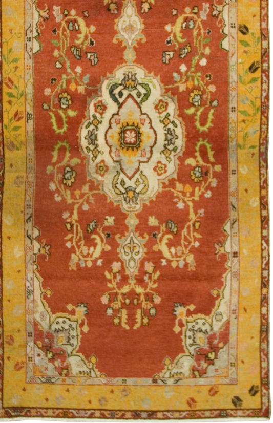 U-1944 - Antique Oushak Gallery Size Rug