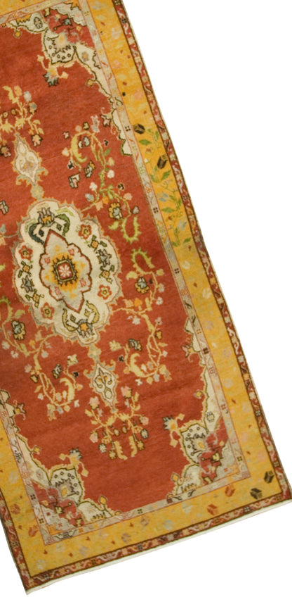 U-1944 - Antique Oushak Gallery Size Rug