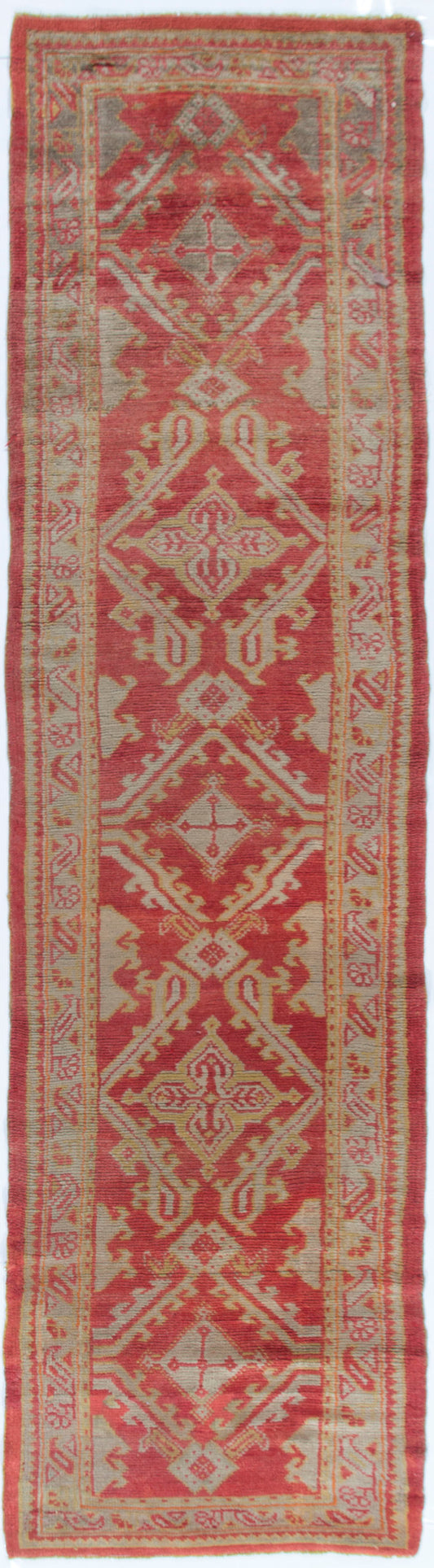 U-2046 - Antique Turkish Oushak Runner Rug