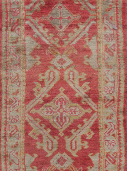 U-2046 - Antique Turkish Oushak Runner Rug