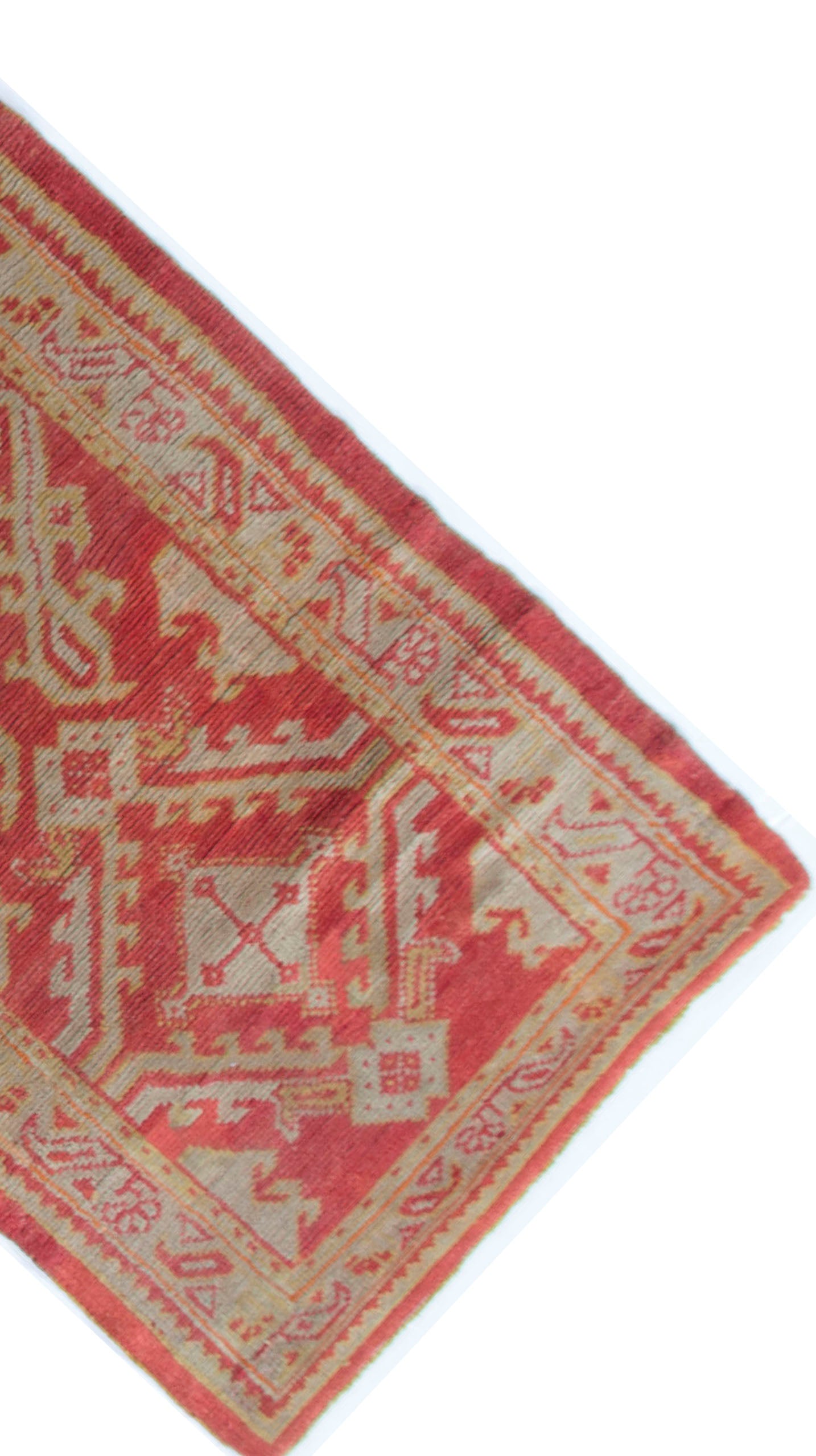 U-2046 - Antique Turkish Oushak Runner Rug