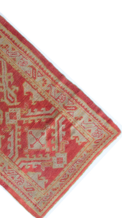 U-2046 - Antique Turkish Oushak Runner Rug