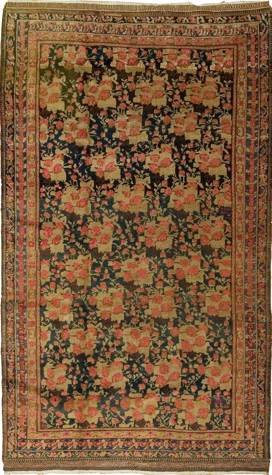 U-2104 - Antique Navy Persian Afshar Rug