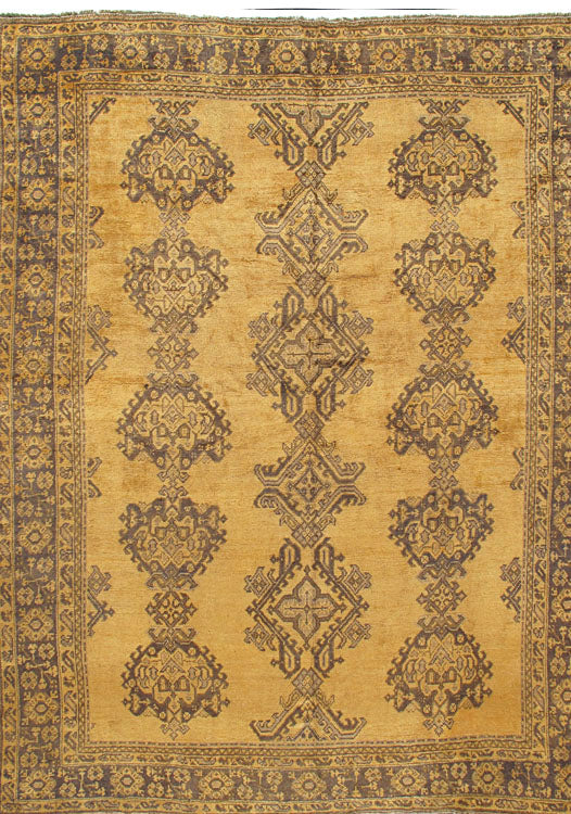 U-2632 - Antique Turkish Oushak Rug
