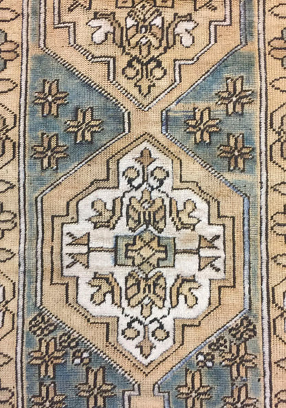 U-2780 - Vintage Subdued Turkish Oushak Rug