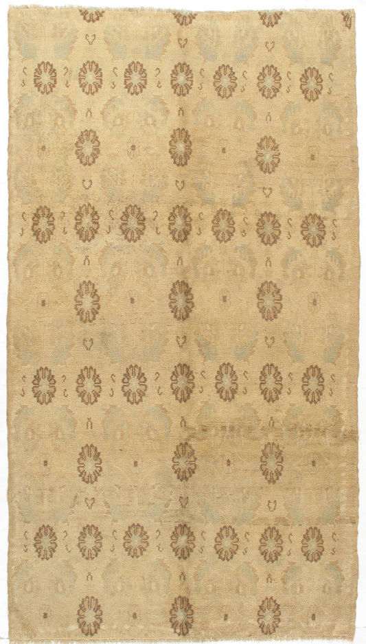 U-3042 - Vintage Subdued Turkish Oushak Rug