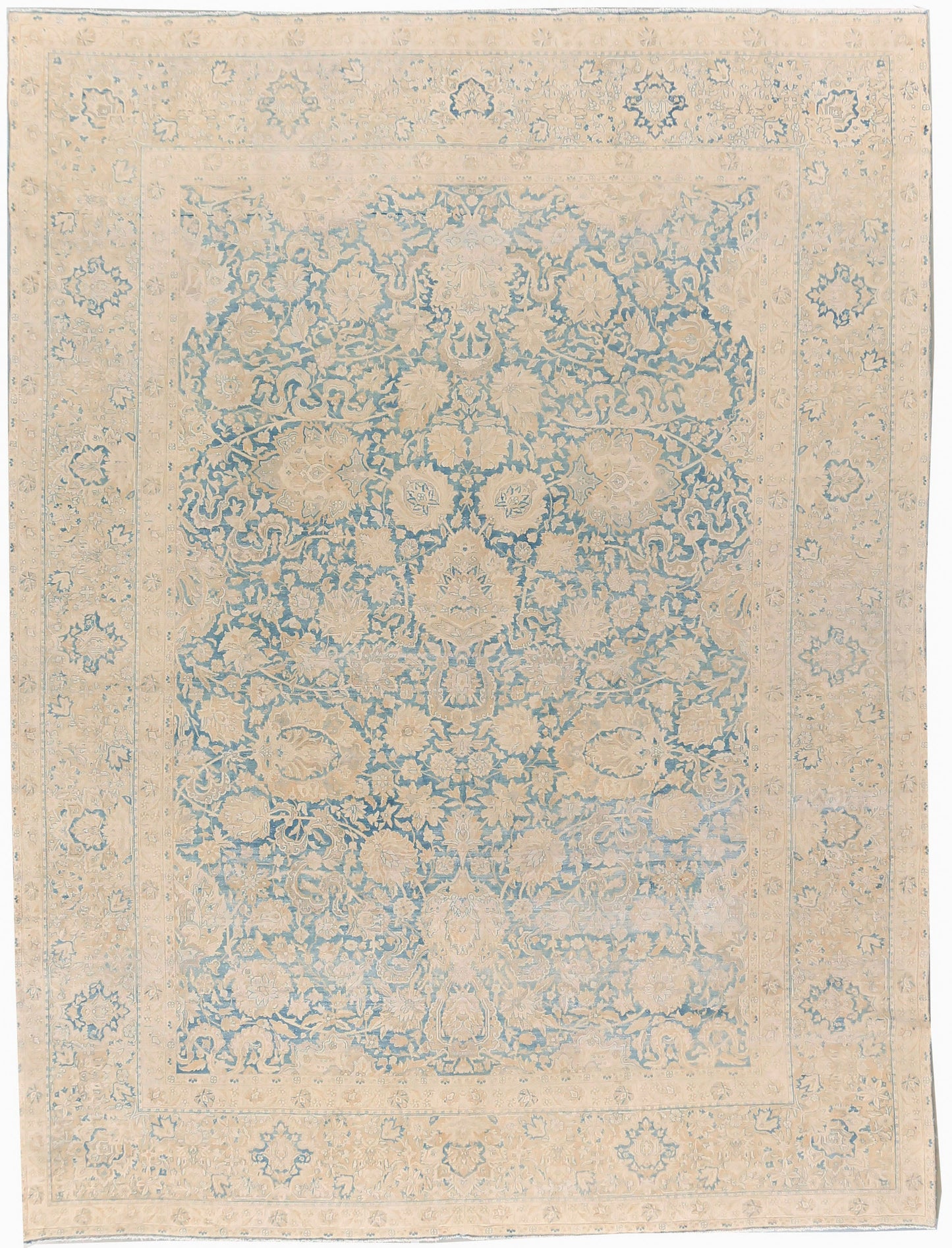 U-3195 - Antique Subdued Distressed Persian Kerman Rug