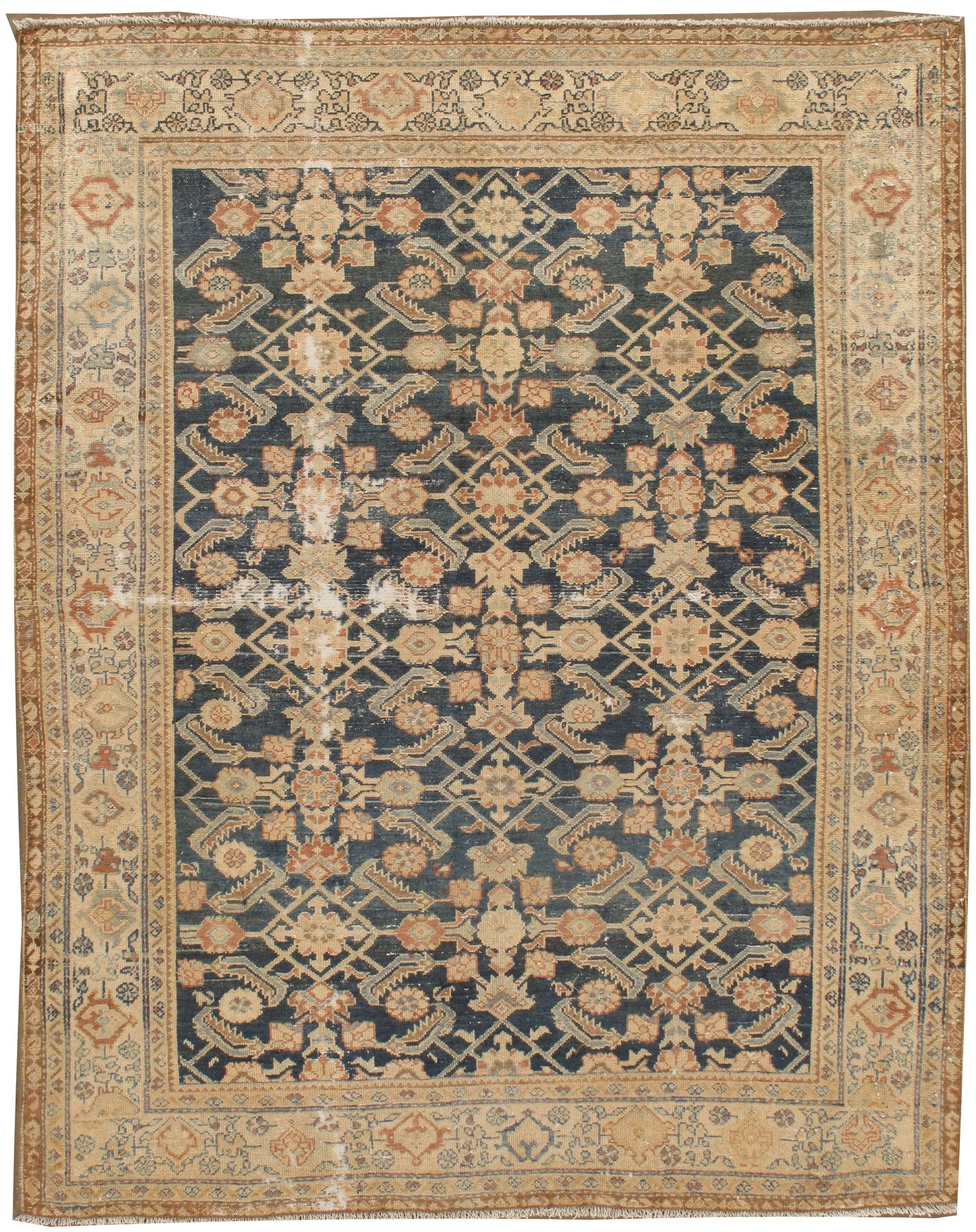 U-3762 - Antique Subdued Distressed Malayer Rug