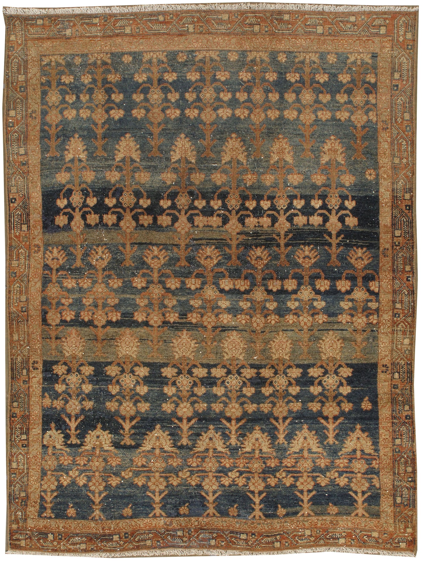 U-3763 - Antique Lightly Distressed Malayer Rug