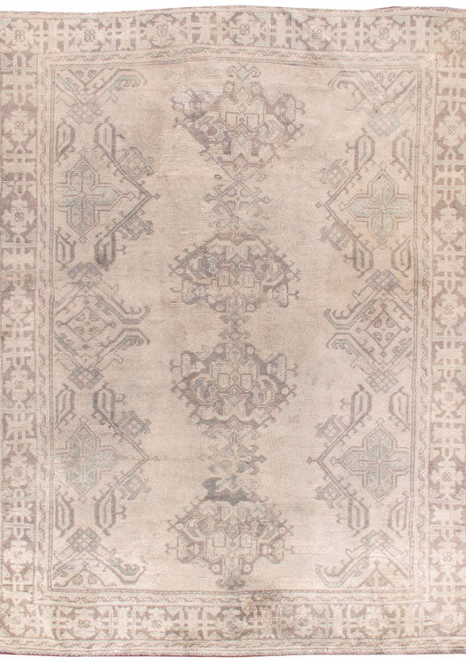 U-3861 - Vintage Turkish Konya Rug