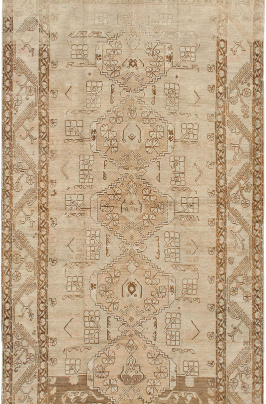 U-3889 - Vintage Subdued Turkish Oushak Rug