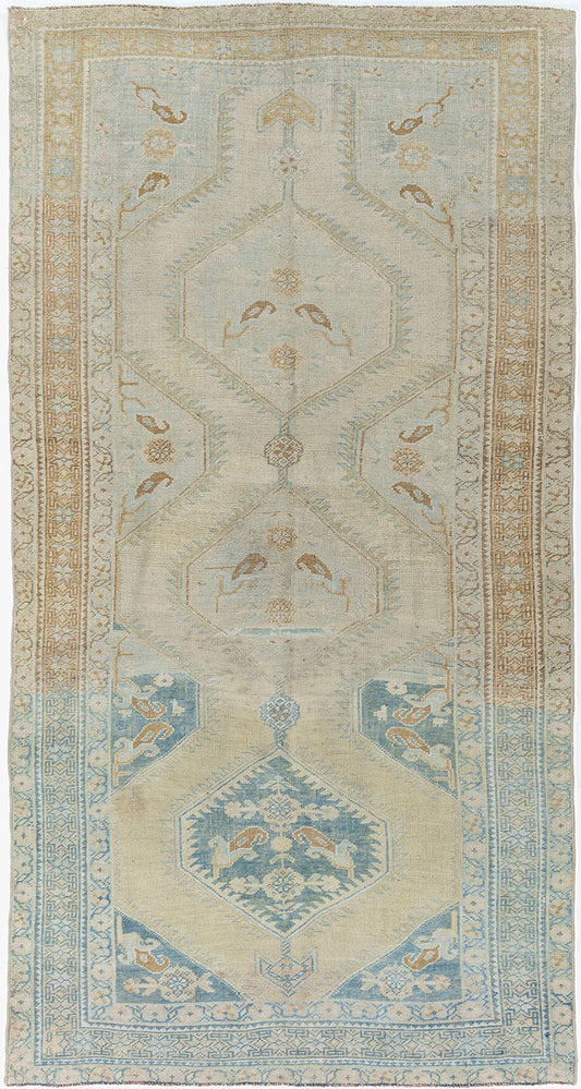 U-4758 - Vintage Subdued Turkish Oushak Rug