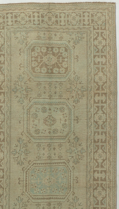 U-4907 - Vintage Subdued Turkish Oushak Runner
