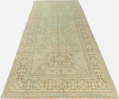 U-4907 - Vintage Subdued Turkish Oushak Runner