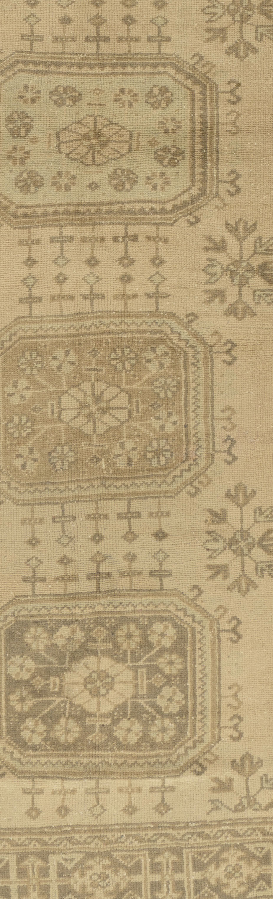 U-4908 - Vintage Subdued Turkish Oushak Runner