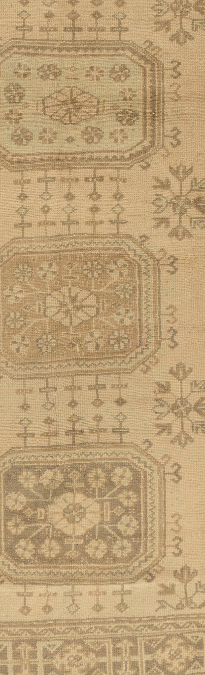 U-4908 - Vintage Subdued Turkish Oushak Runner