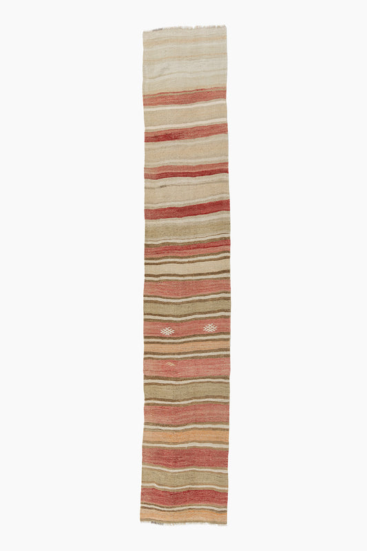 U-4921 - Vintage Turkish Kilim Runner