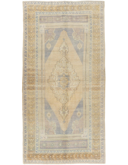 U-5090 - Vintage Subdued Turkish Oushak Rug
