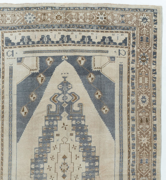 U-5094 - Vintage Subdued Turkish Oushak Rug