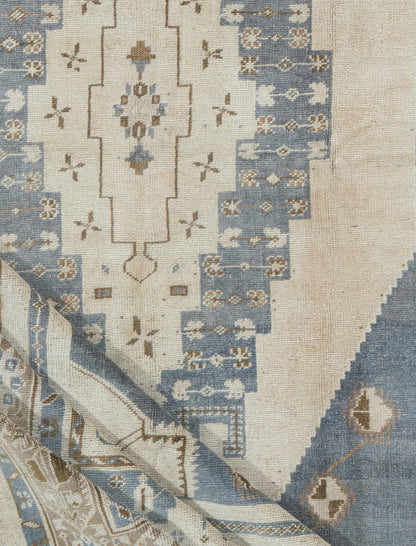 U-5094 - Vintage Subdued Turkish Oushak Rug