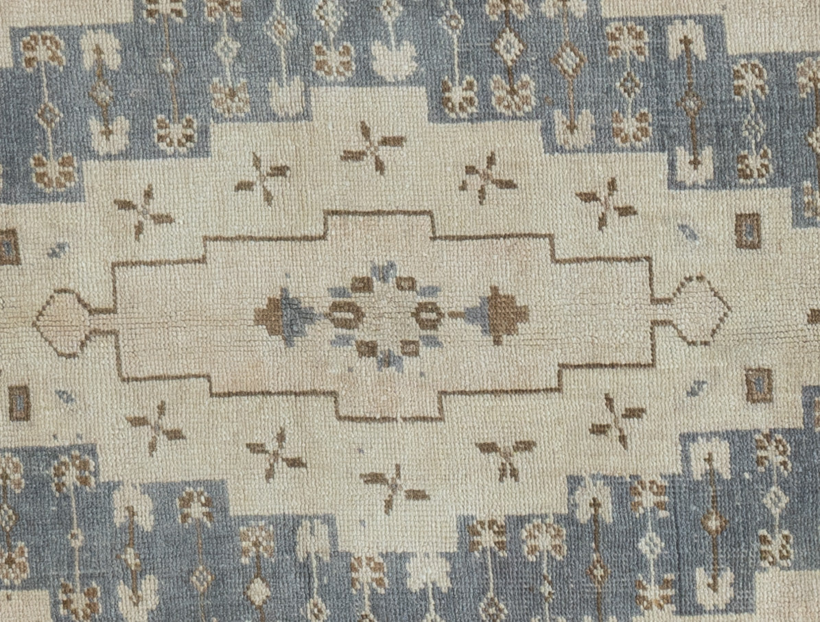 U-5094 - Vintage Subdued Turkish Oushak Rug