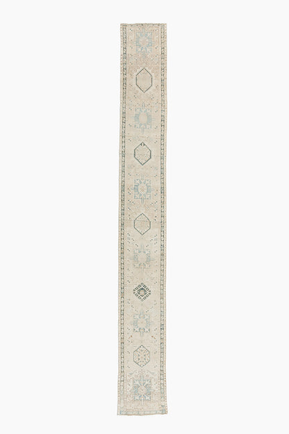 U-5139 - Vintage Subdued Persian Heriz Runner