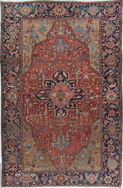 U-5162 - Antique Persian Heriz Serapi Rug