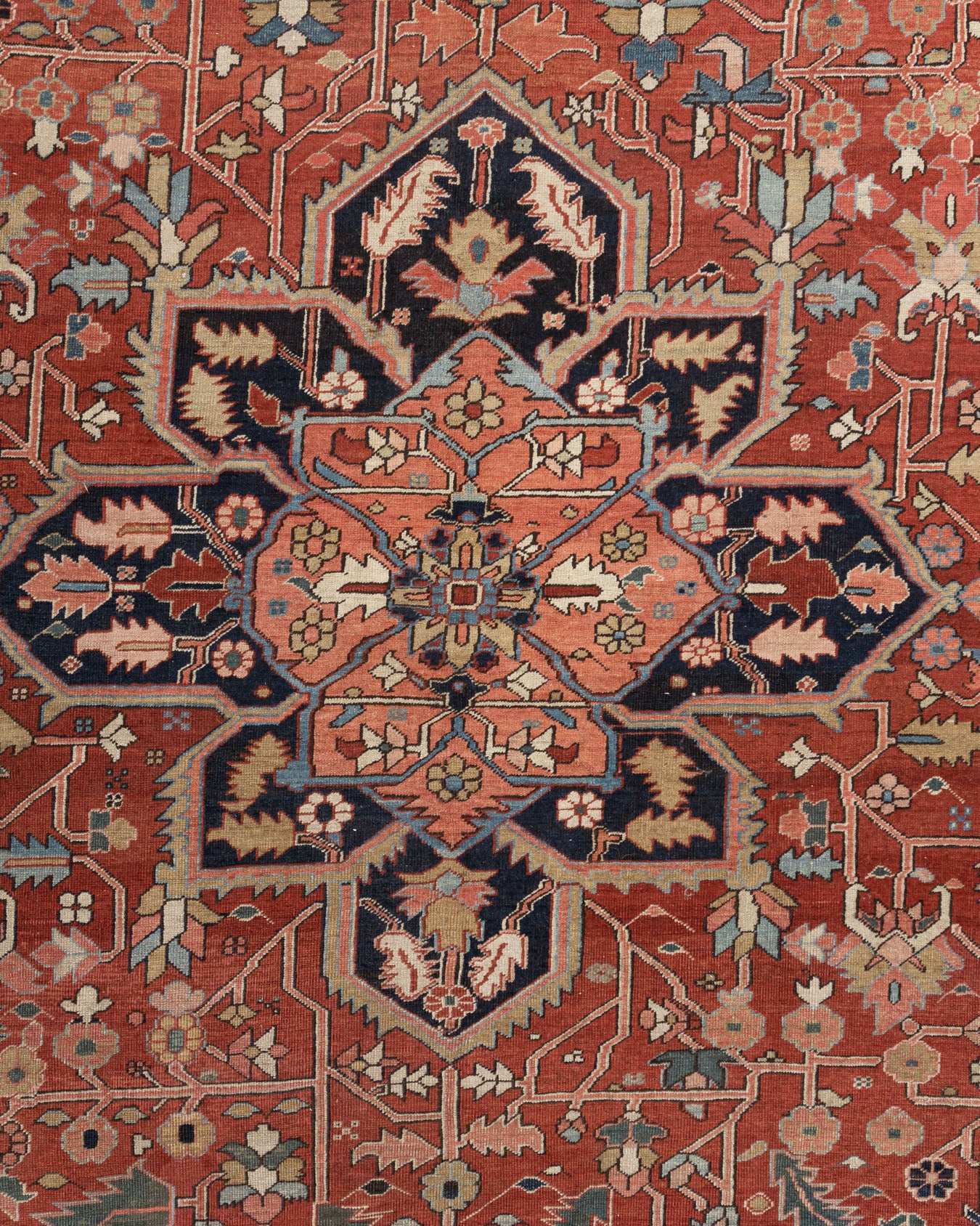 U-5162 - Antique Persian Heriz Serapi Rug