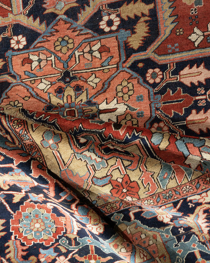 U-5162 - Antique Persian Heriz Serapi Rug