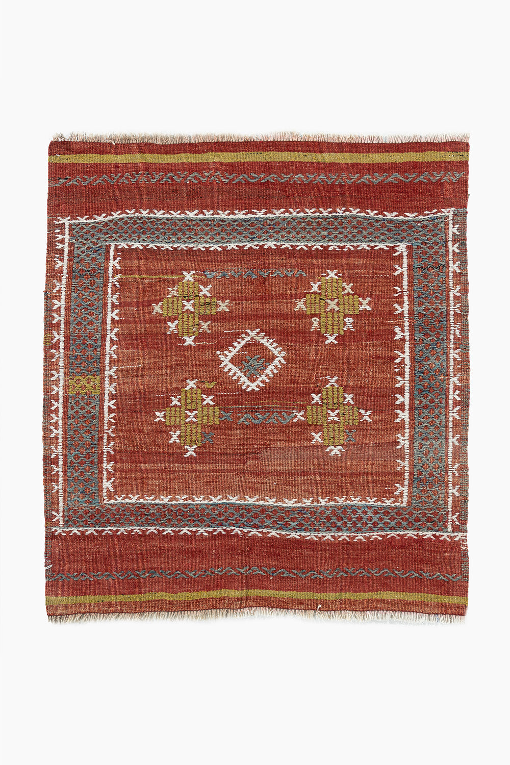 WAHO_IMAGE::u-5170 vintage square turkish  kilim rug 3'2 x 3'5.jpg