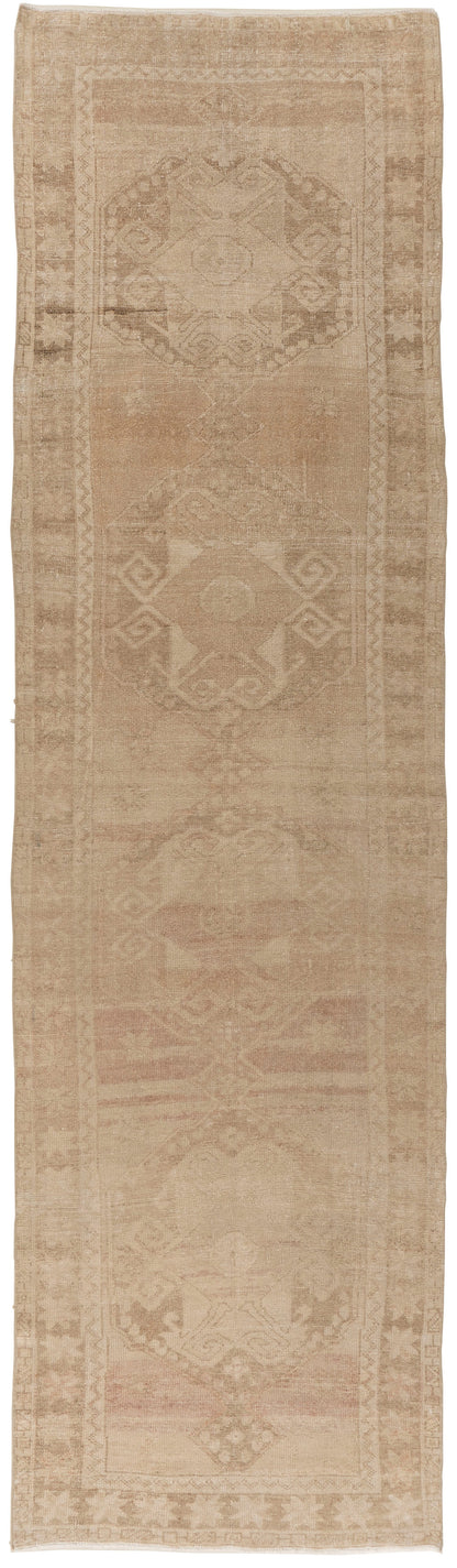 U-5292 - Vintage Turkish Oushak Runner