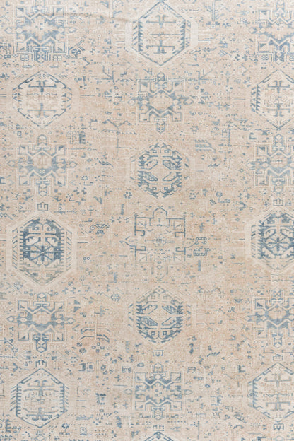 U-5369 - Antique Persian Subdued Heriz Rug