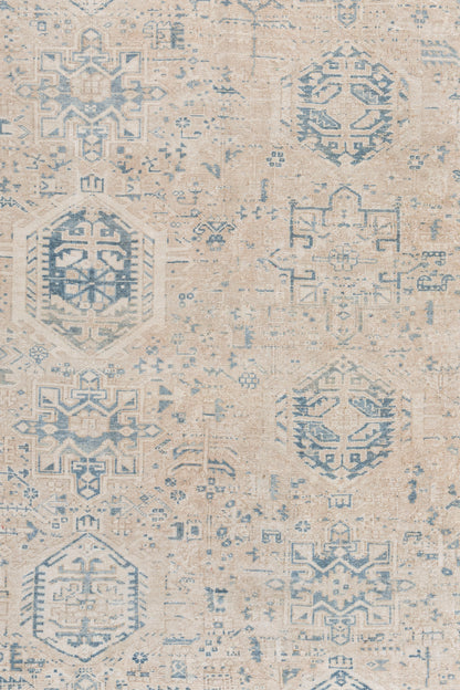 U-5369 - Antique Persian Subdued Heriz Rug