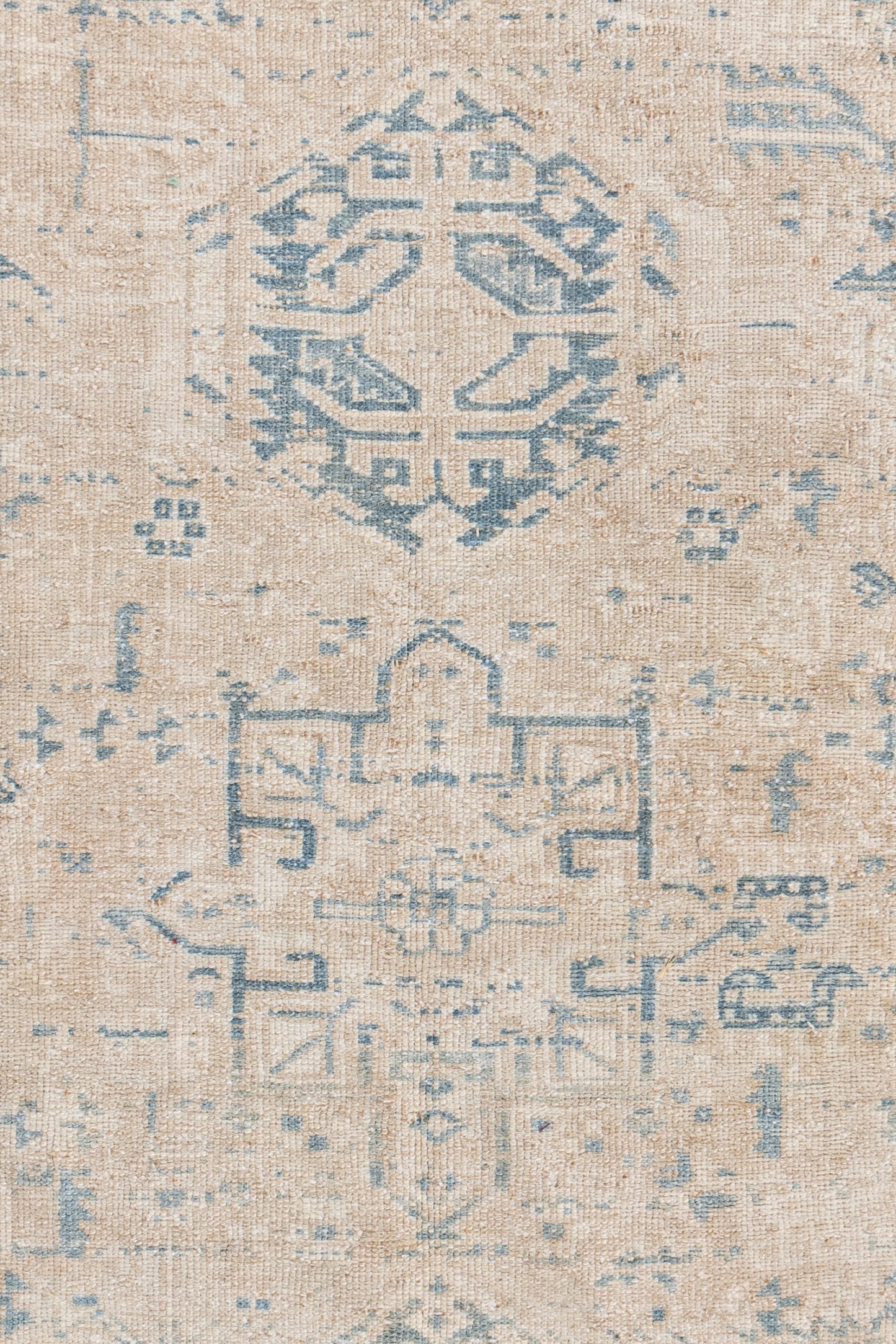 U-5369 - Antique Persian Subdued Heriz Rug