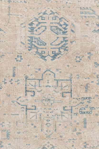 U-5369 - Antique Persian Subdued Heriz Rug
