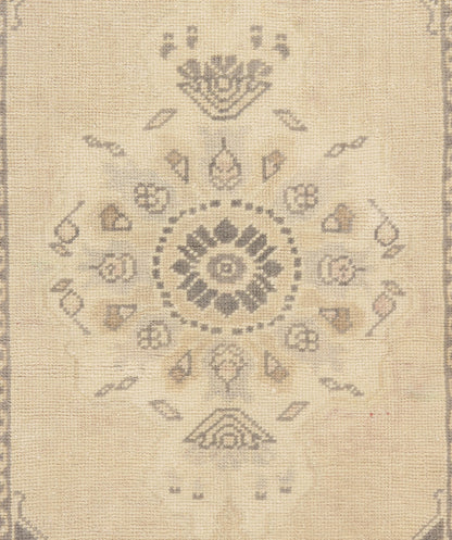 WAHO_IMAGE::y4396-vintage-circa-1950-tan-turkish-yastik-hand-woven-wool-rug-1.10x3.10-18969.jpg