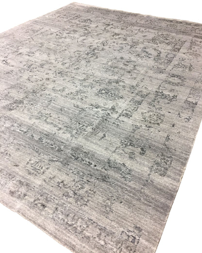 ZA1004A-CROWN25 - Bamboo Viscose & Wool Contemporary Rug