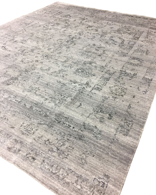 ZA1004A-CROWN25 - Bamboo Viscose & Wool Contemporary Rug
