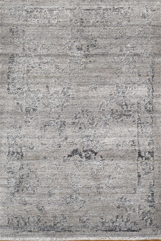 ZA1004S-CROWN24 - Bamboo Viscose & Wool Contemporary Rug