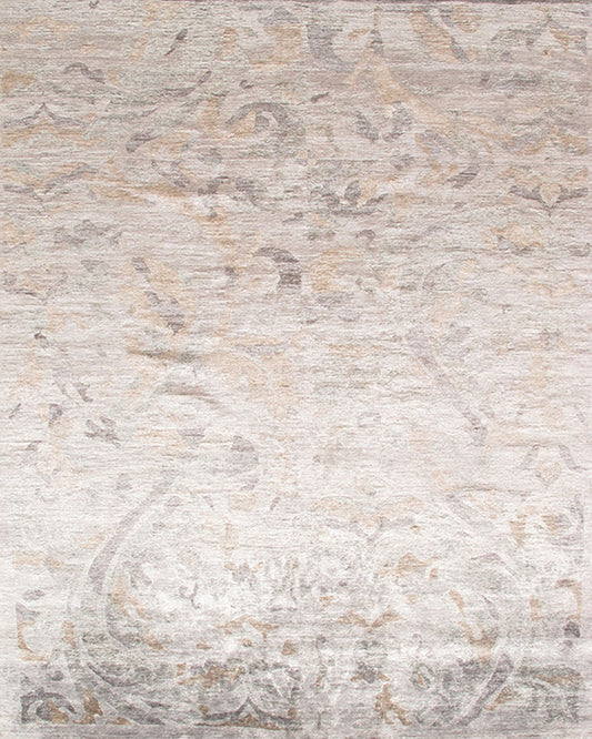 ZA1011-DECOR12 - Bamboo Viscose & Wool Contemporary Rug